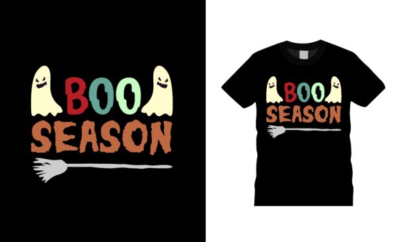 Boo Season Halloween T-shirt Design