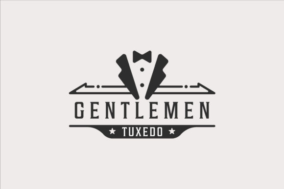 Bow Tie Tuxedo Suit Gentlemen Logo