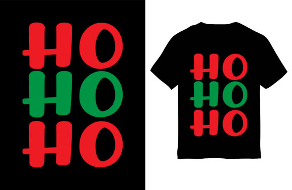 Christmas T-Shirt Design, HO HO HO