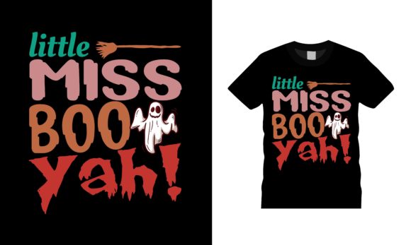 Little Miss Boo Yah Halloween T-shirt