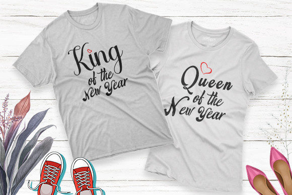 New Year 2022 Couple T-shirt Design