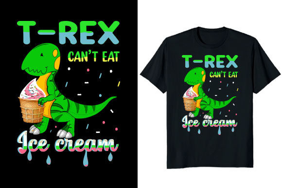 T-rex Can't Eat Ice Cream Dinosaur