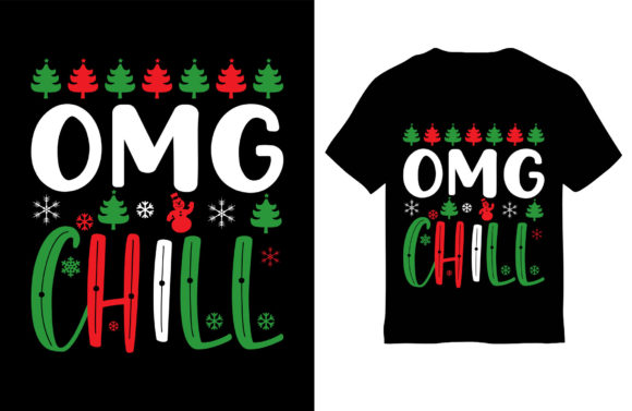 Winter T-shirt Design, Omg Chill