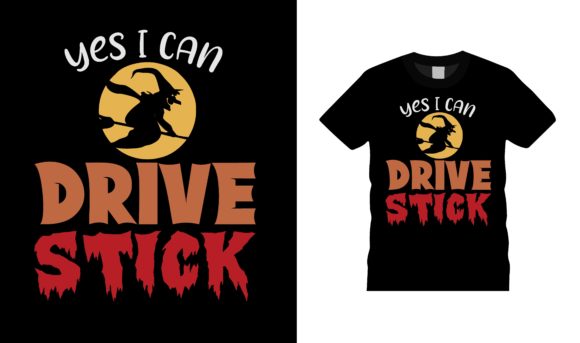 Yes I Can Drive Stick Halloween T-shirt